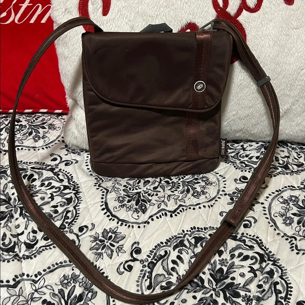 Pacsafe Dark Brown Messenger Bag